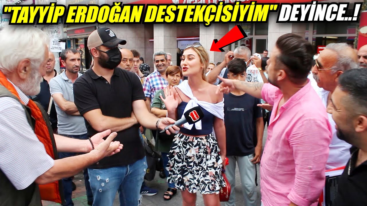 Genç Kız, "Tayyip Erdoğan olmasa batarız" deyince büyük tartışma çıktı!