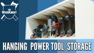 Hanging Power Tool Storage (Mitre Saw Station Part #4) I took this week "off", but still built stuff. Much quicker/easier project, though with a little less explanation. A cabinet with dividers to ...