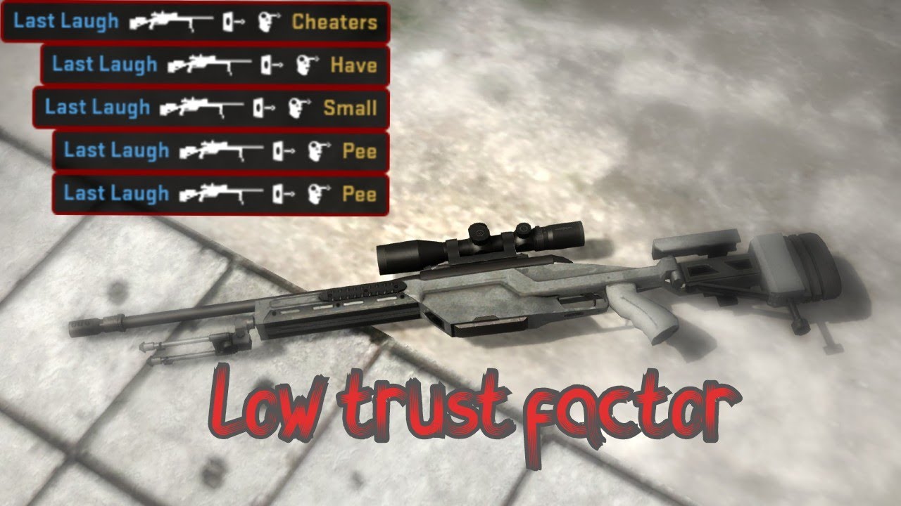 CSGO: Scout only with a low trust factor (Destroying Cheaters) - YouTube