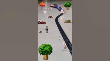 Man is flying Drone near the railway station and Centy train is approaching fast | Drone hits Bird