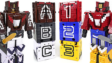 Power Rangers Zyuohger Zyuoh alphabet transform & combine Titan King appeared! - DuDuPopTOY