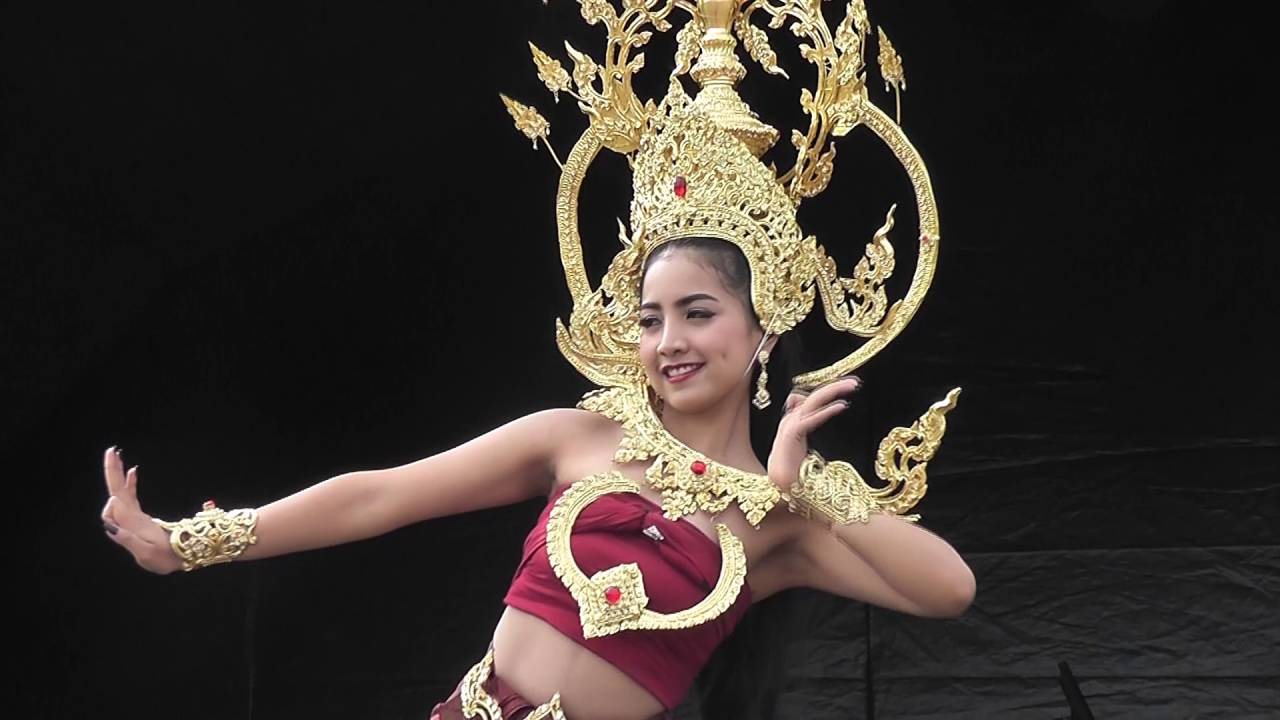 Traditional Thai Dance Costume HEADDRESS crown Cambodia princess Ram TIARA A4 