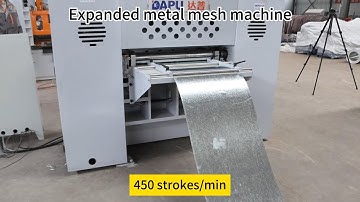 High speed expanded metal mesh machine factory price#youtube