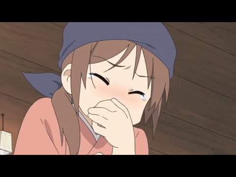 Waitress from episode nine of Nichijou be like