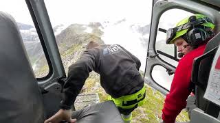 Avalanche Towers Build. Norsk Bergring, Wyssen, Heli Team