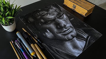 Timelapse Drawing of Superman (Henry Cavill) | how to draw superman | Nishchay draws