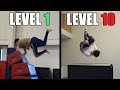 Level 1 Vs Level 10 Parkour Tricks