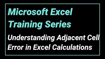 Microsoft Excel | Understanding Adjacent Cell Error in Excel Calculations | Hindi Tutorial