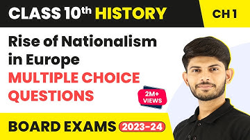 The Rise of Nationalism in Europe - Multiple Choice Questions | Class 10 History Chapter 1 | 2023-24