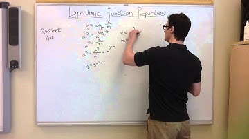 Logarithmic Properties - Quotient Rule