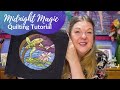 Free-Motion Quilting Tutorial ~ Midnight Magic Block of the Month