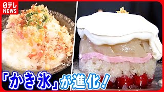 【進化するかき氷】トッピングにかき揚げ！？  1日3組限定…6000円超え“高級品”も
