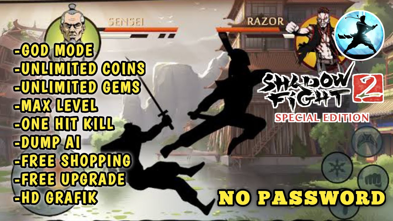 UPDATE SHADOW FIGHT 2 SPECIAL EDITION MOD APK V1.0.12 TERBARU