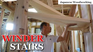 Japanese Woodworking - Three Step Winder Stairs [Season 2 - Part 5]