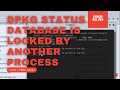 Dpkg error dpkg status database is locked by another process
