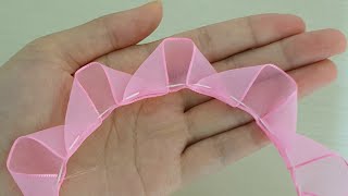 Amazing Ribbon Flower Work - Hand Embroidery Flowers Design - Sewing Hacks - Easy Flower Making