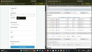 User Interface and Embedded SQL Implementation using PHP & MySQL