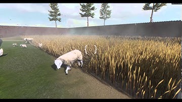 Unity interactions between characters, physics, sound and foliage