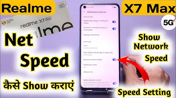 Realme X7 Max net speed setting, Realme X7 Max mein Net Speed, How to Show Net Speed  Realme X7 Max
