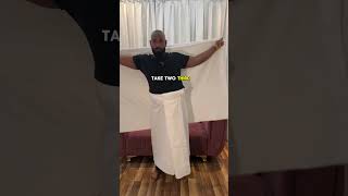How to Wear Ihram No knot 🪢 No Belts 🥋 #ihram #umrah #hajj #makkah #medina