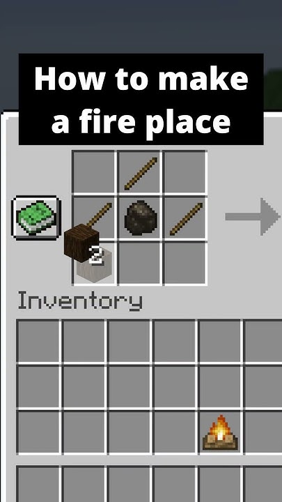 how-to-make-a-fireplace-in-minecraft-buildhacks-shorts-youtube