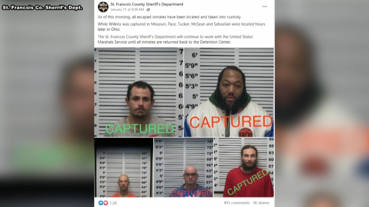 Escaped inmates located and taken into custody - YouTube