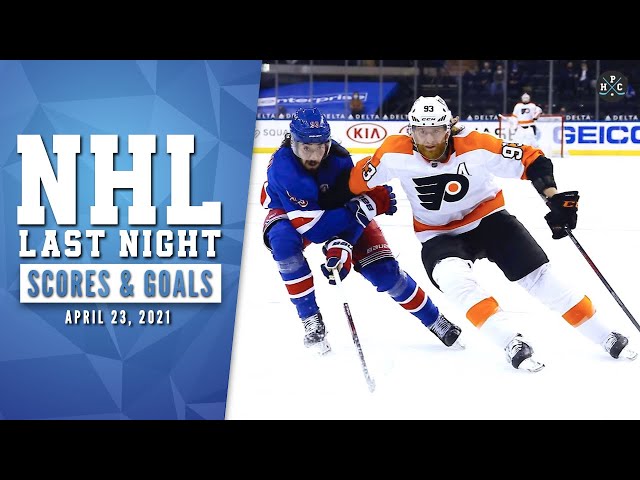 NHL Last Night: All 31 Goals and NHL Scores of April 23, 2021