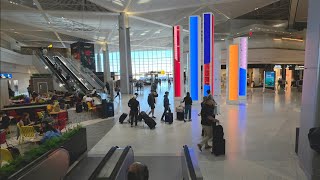 Newark EWR Airport Terminal A Departures and Delta Sky Club