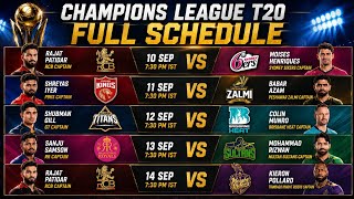 Champions League T20 2026 Schedule | CLT20 2026 Schedule | CLT20 2026 Teams | CLT20 Schedule 2026