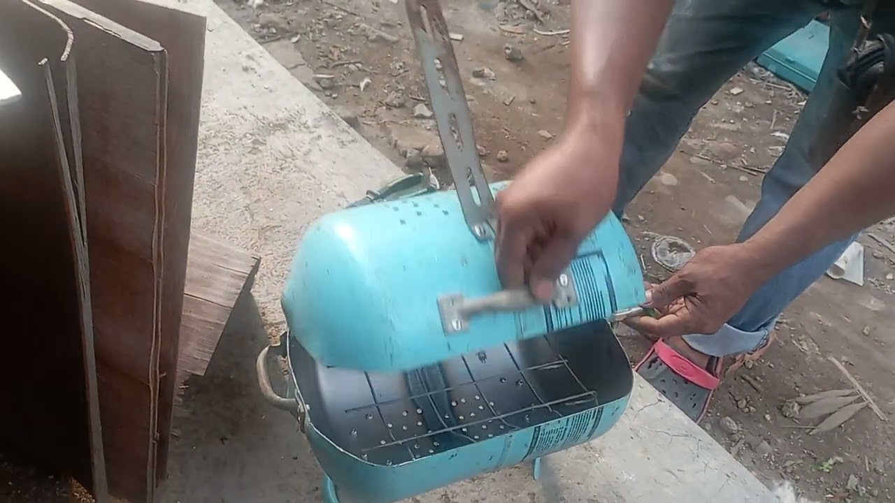 CARA MUDAH BIKIN PEMANGGANG/ OVEN DARI BEKAS TABUNG FREON