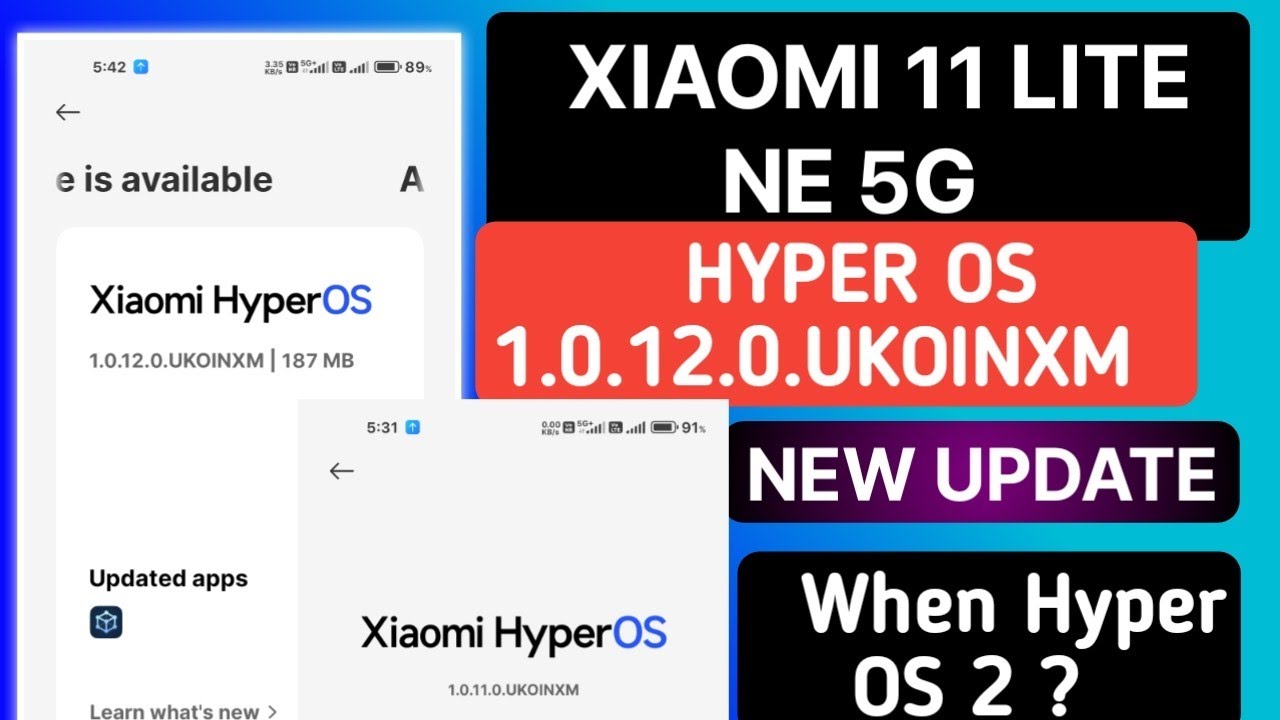 Xiaomi 11 Lite Ne 5G Hyper Os 1.0.12.0.UKOINXM Stable Update Released ...