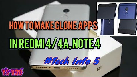 How to make clone app in Redmi note 3/4, Redmi 4/4A