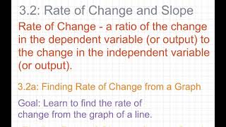 8th Grade GoMath Module 3 Lesson 2a: Rate of Change and Slope (from a Graph)