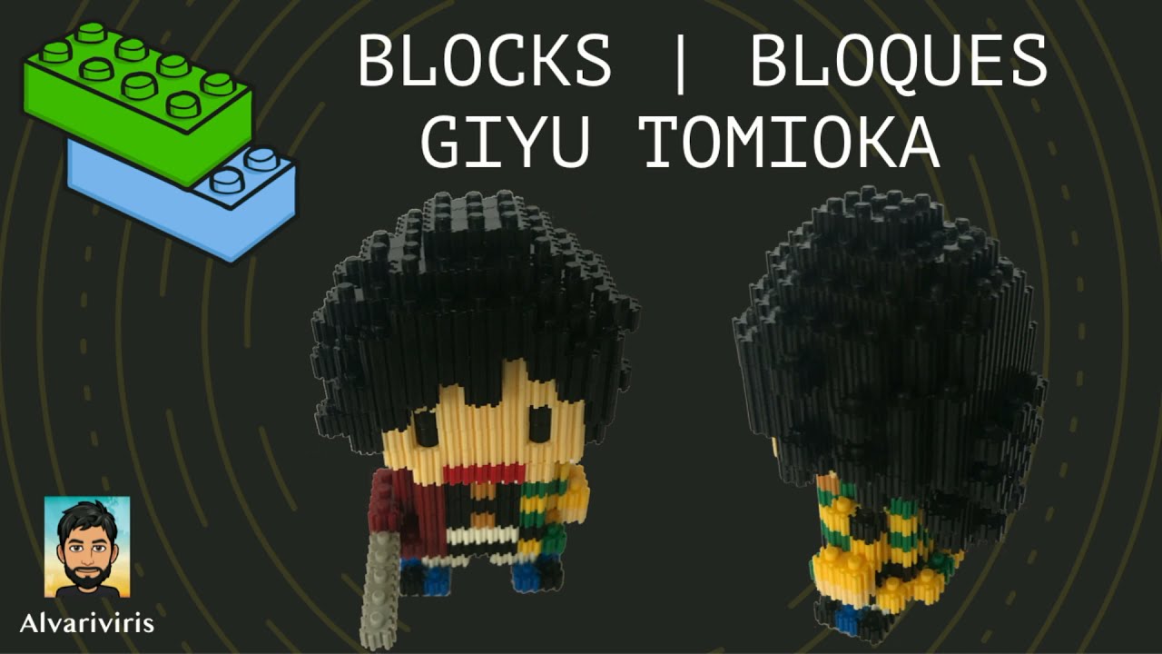 Giyu Tomioka (Water Pillar) mini blocks speed timelapse