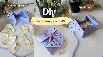 DIY Tutorial | Learn how to make a cute message box in minutes 🎁 💌
