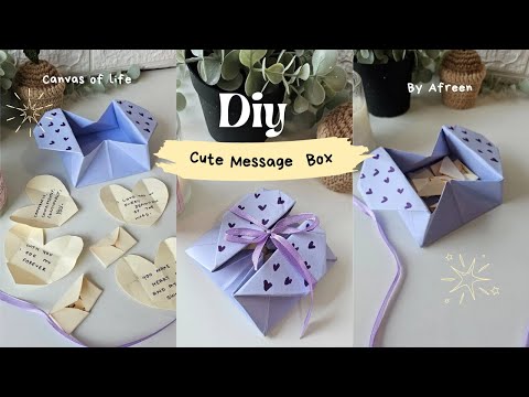 DIY Tutorial | Learn how to make a cute message box in minutes 🎁 💌