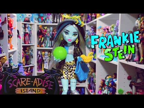 Лялька Монстер Хай Френкі Штейн Monster High Frankie Stein Doll Острів страху в купальнику HRP68 Mattel, видео 1