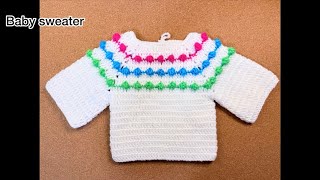 Baby sweater bebe - crochet