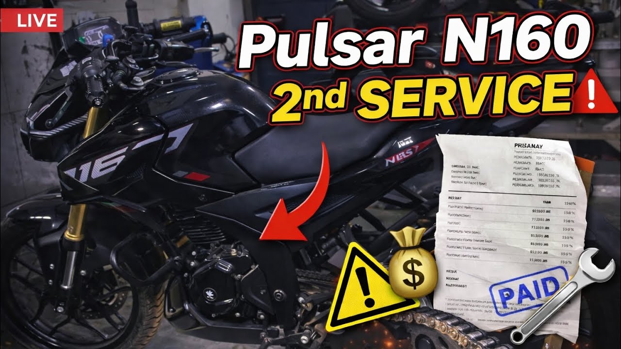 Pulsar N160 2nd Service Cost 😱 | Bill + Full Details | Live