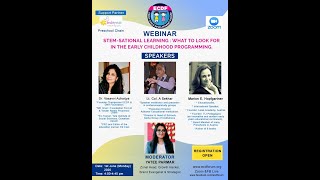 ECDF WEBINAR #2//STEM-SATIONAL LEARNING: WHAT TO LOOK FOR IN THE EARLY CHILDHOOD PROGRAMMING-1/06/20