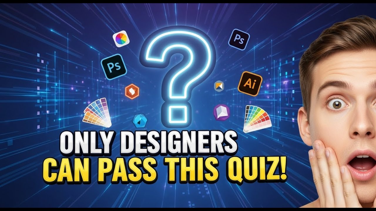 🎨 Graphic Design GK Quiz  10 Questions Every Designer Must Know!