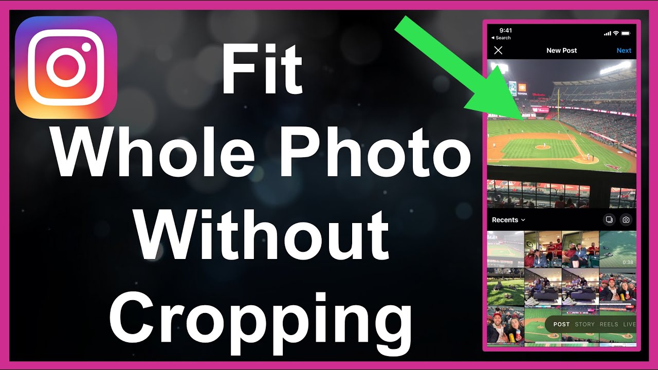 How To Post Your Whole Photo On Instagram (No Crop) - YouTube