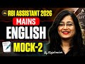 RBI Assistant Mains 2026 English | English Mock Test 2 | By Kinjal Ma'am
