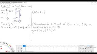 G12GS CH4: Mechanical Oscillations-extra prob about compound pendulum