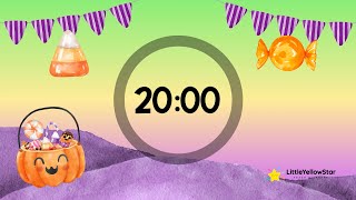 Halloween Candies – 20 Minutes Countdown Timer With Spooky Lofi Halloween Music | Classroom Timer
