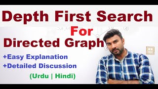 Graph Traversal: Depth First Search (DFS) for Directed Graph (Hindi | Urdu)