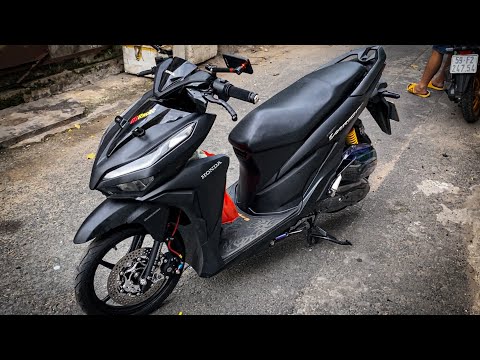 Video Nâng cấp dàn chân xịn xò cho Vario đen nhám với các... - youtube