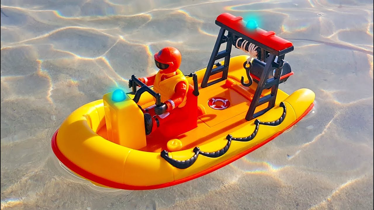 Feuerwehrmann Sam Aufziehboot Neptun - Badespielzeug Mit Zug Schnur Für Kinder Ab 1 Jahr