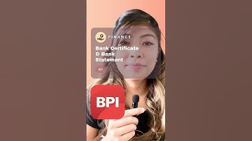 Request a Bank Certificate & Bank Statement from BPI #bpi #bankcertificate #bankstatement