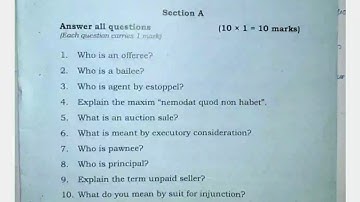 BRF Model Question Paper | MGU B.Com Final Examination